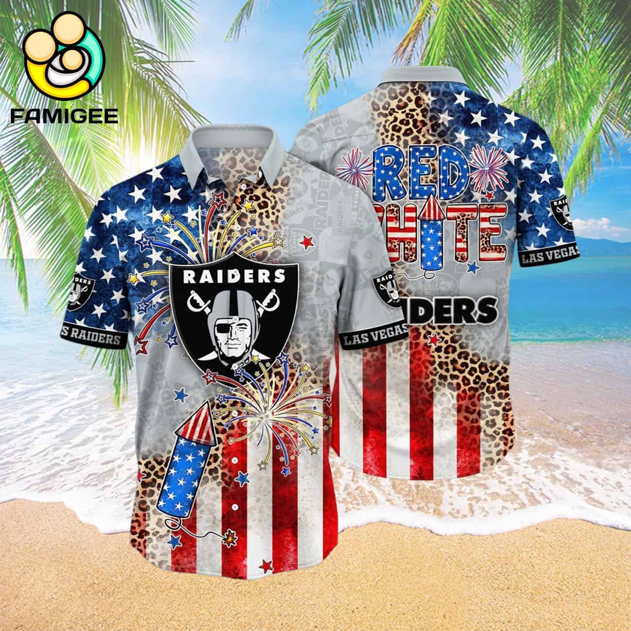 Las Vegas Raiders Nfl T Independence Day New Summer Hawaiian Shirt Las Vegas Raiders Nfl T Independence Day New Summer Hawaiian Shirt