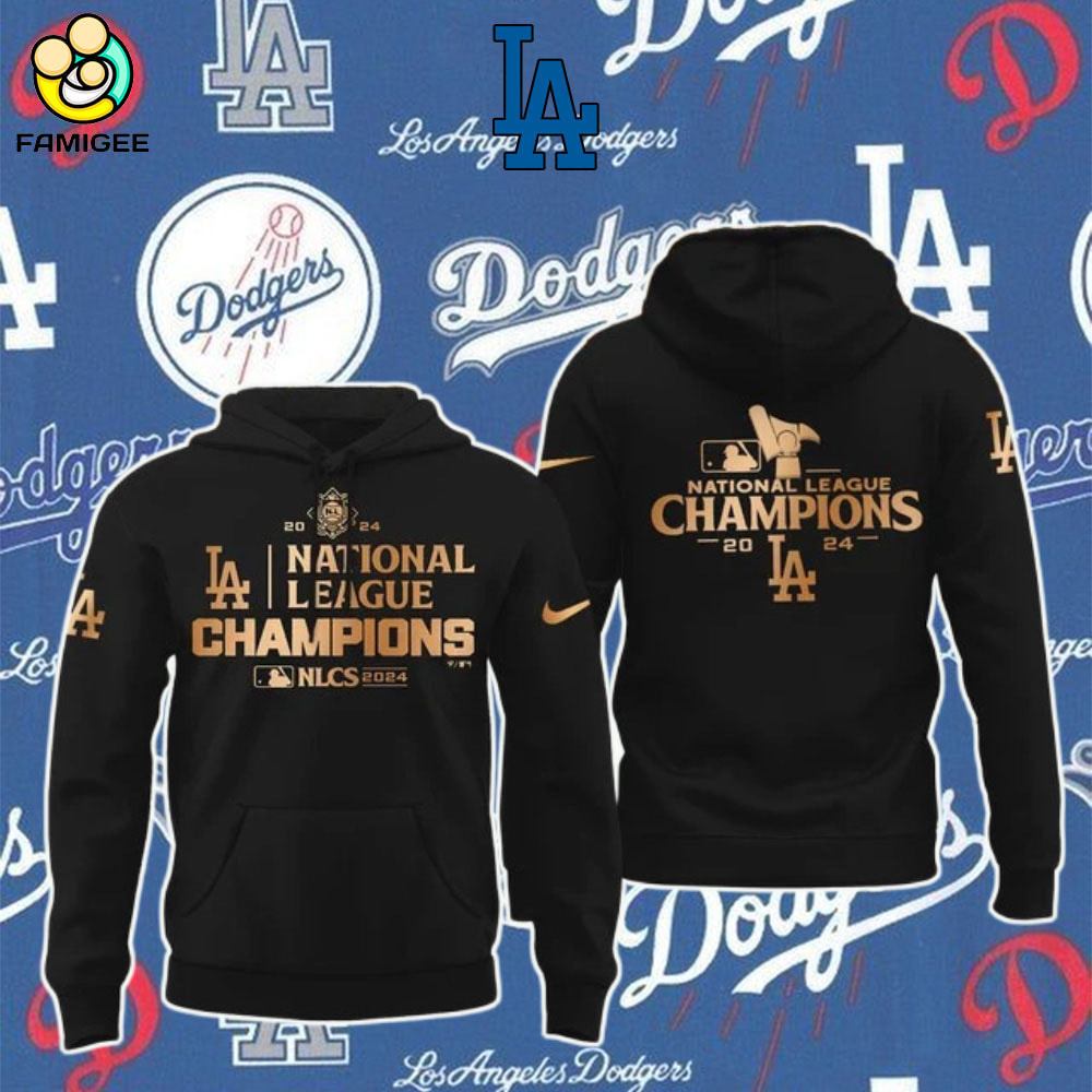 MLB Los Angeles Dodgers 2024 National League Champions V2 Hoodie MLB Los Angeles Dodgers 2024 National League Champions V2 Hoodie