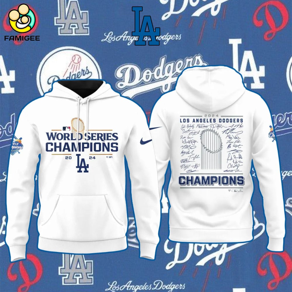 MLB Los Angeles Dodgers 2024 World Series Champions Hoodie MLB Los Angeles Dodgers 2024 World Series Champions Hoodie