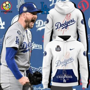 MLB Los Angeles Dodgers Nike White 2024 World Series Champions V3 Hoodie