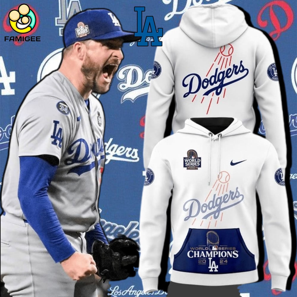 MLB Los Angeles Dodgers Nike White 2024 World Series Champions V3 Hoodie MLB Los Angeles Dodgers Nike White 2024 World Series Champions V3 Hoodie