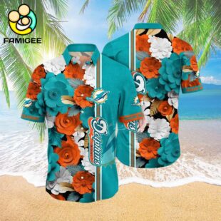 Miami Dolphins And T For Fans New Summer Aloha Football Hawaiian Shirt 3