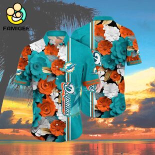 Miami Dolphins And T For Fans New Summer Aloha Football Hawaiian Shirt 4