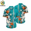 Miami Dolphins Flower For Fans New Summer Aloha Football Hawaiian Shirt 1