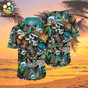 Miami Dolphins For Fans Custom Summer Aloha Football s Hawaiian Shirt 2