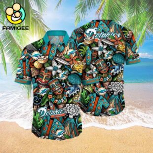 Miami Dolphins For Fans Custom Summer Aloha Football s Hawaiian Shirt 3