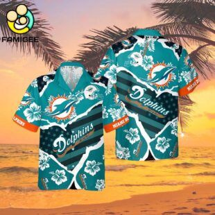 Miami Dolphins New Summer Floral Nfl Aloha For Fans Hawaiian Shirt 2