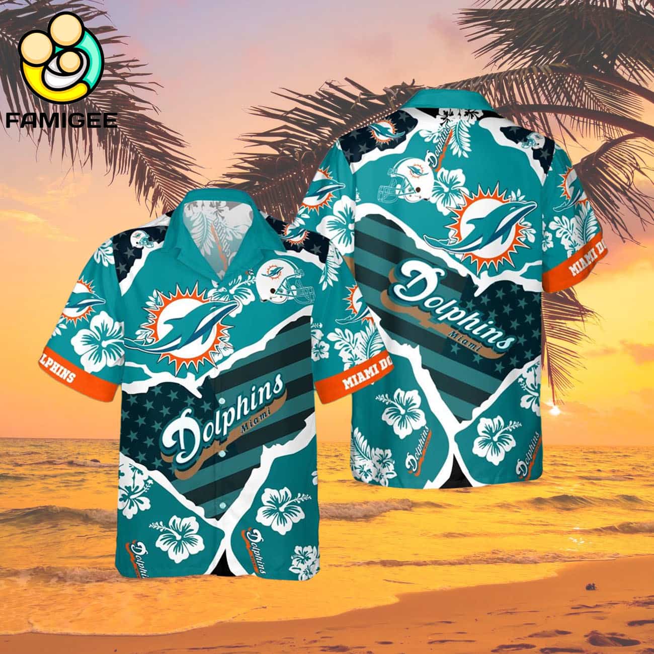 Miami Dolphins New Summer Floral Nfl Aloha For Fans Hawaiian Shirt Miami Dolphins New Summer Floral Nfl Aloha For Fans Hawaiian Shirt