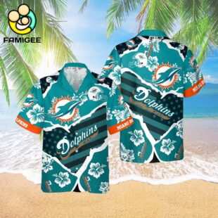 Miami Dolphins New Summer Floral Nfl Aloha For Fans Hawaiian Shirt 3