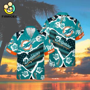 Miami Dolphins New Summer Floral Nfl Aloha For Fans Hawaiian Shirt 4