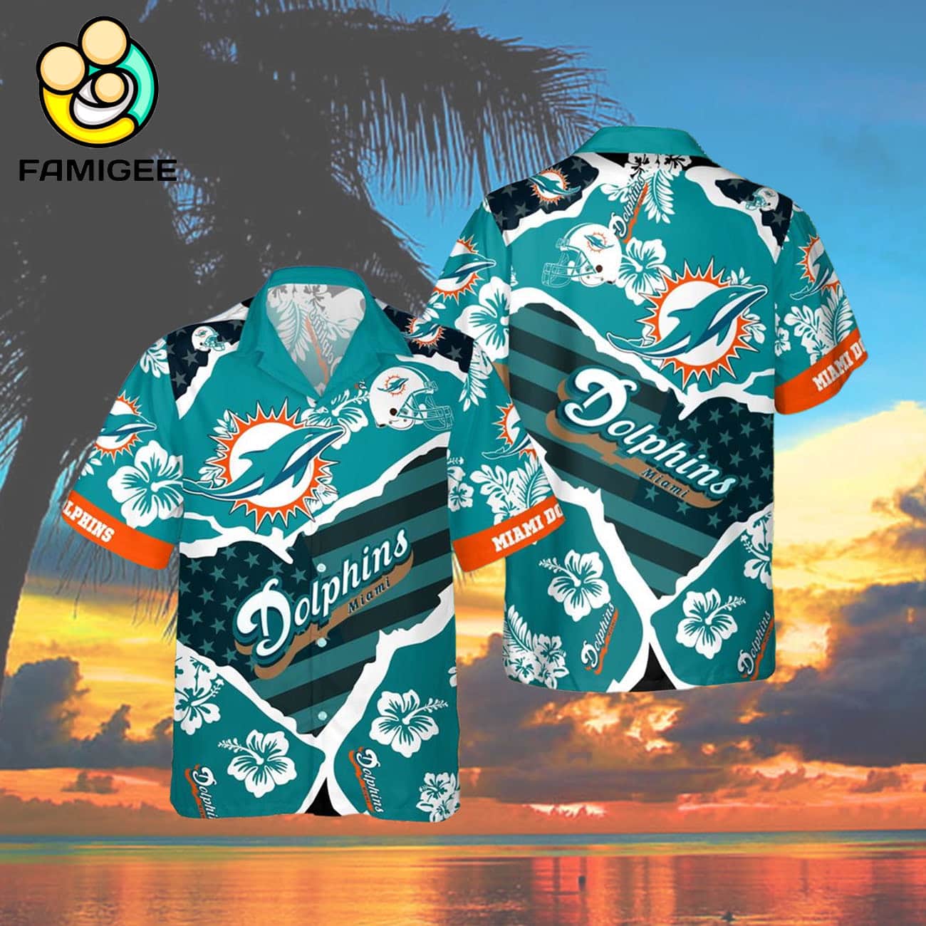 Miami Dolphins New Summer Floral Nfl Aloha For Fans Hawaiian Shirt Miami Dolphins New Summer Floral Nfl Aloha For Fans Hawaiian Shirt