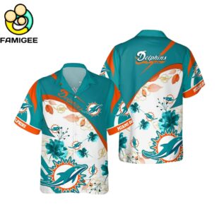 Miami Dolphins Nfl Floral Aloha Hawaiian Shirt 1