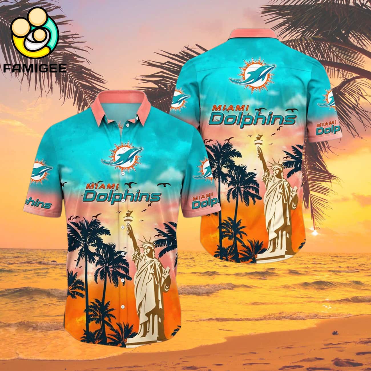 Miami Dolphins Nfl Liberties Flower And T For Fans Hawaiian Shirt Miami Dolphins Nfl Liberties Flower And T For Fans Hawaiian Shirt