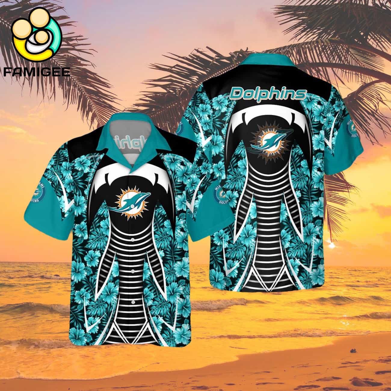 Miami Dolphins Nfl New Summer Button For Fans Hawaiian Shirt Miami Dolphins Nfl New Summer Button For Fans Hawaiian Shirt
