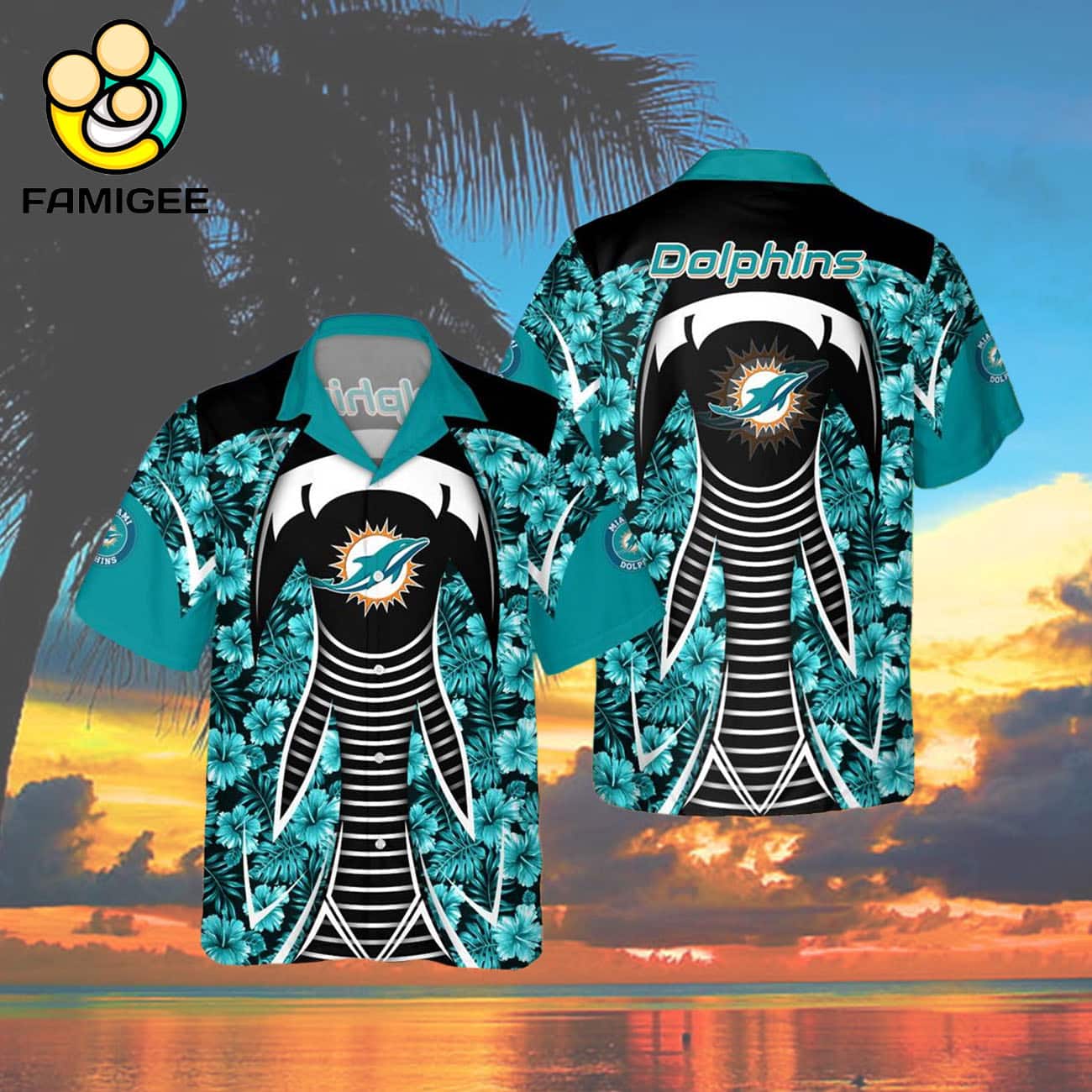 Miami Dolphins Nfl New Summer Button For Fans Hawaiian Shirt Miami Dolphins Nfl New Summer Button For Fans Hawaiian Shirt