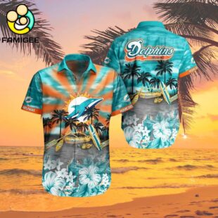 Miami Dolphins Tropical Pattern New Hot Trend Summer For Nfl Football Fans Hawaiian Shirt 2
