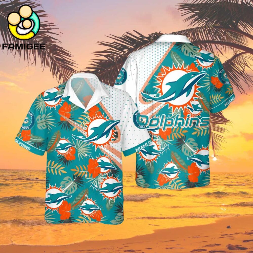 Miami Dolphins Tropical Pattern New Summer Beach Trip For Fans Hawaiian Shirt 2