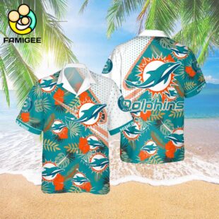 Miami Dolphins Tropical Pattern New Summer Beach Trip For Fans Hawaiian Shirt 3