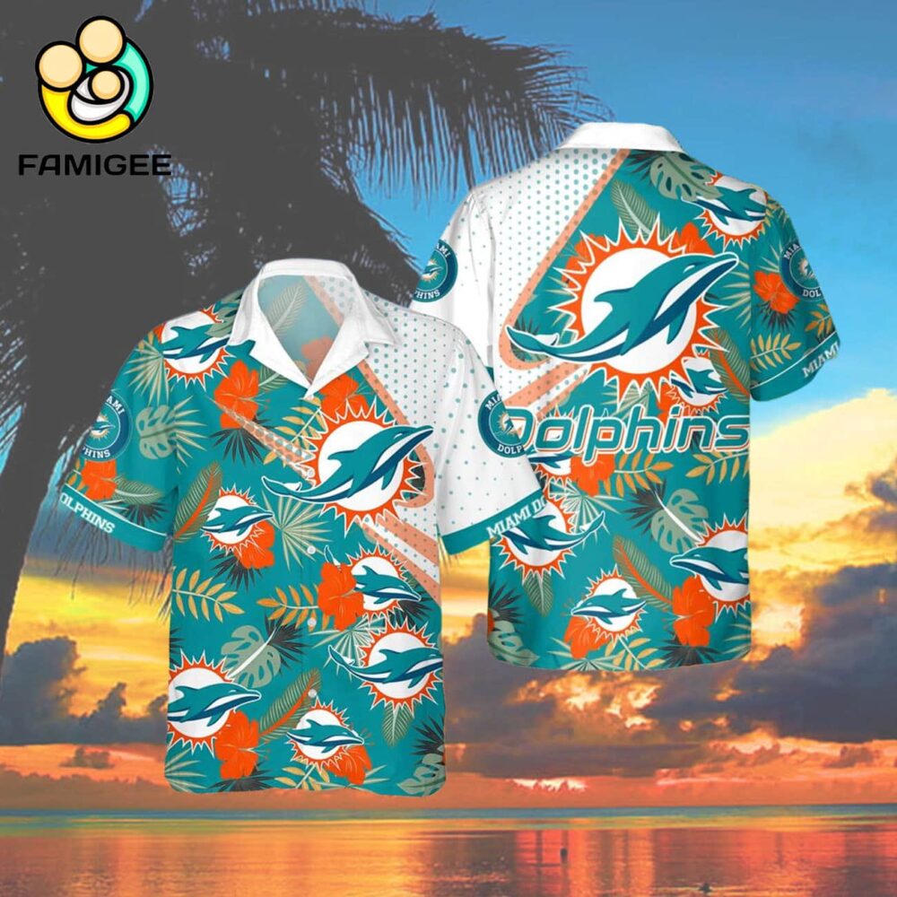 Miami Dolphins Tropical Pattern New Summer Beach Trip For Fans Hawaiian Shirt 4