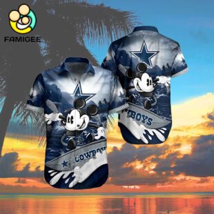 Mickey Mouse Surf Nfl Dallas Cowboys 2024 Hawaiian Shirt 4
