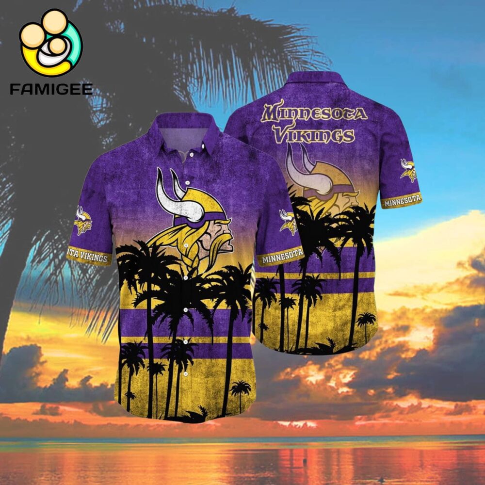 Minnesota Vikings Nfl 2024 Summer V1 Hawaiian Shirt 4