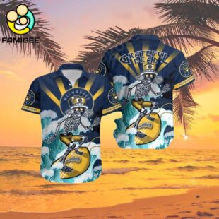 Mlb Milwaukee Brewers Grateful Dead Hawaiian Shirt 2
