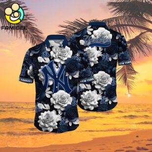 Mlb New York Yankees Flowers Hawaiian Shirt 2