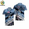 New England Patriots Nfl 3d Camo Floral T Hawaiian Shirt 1