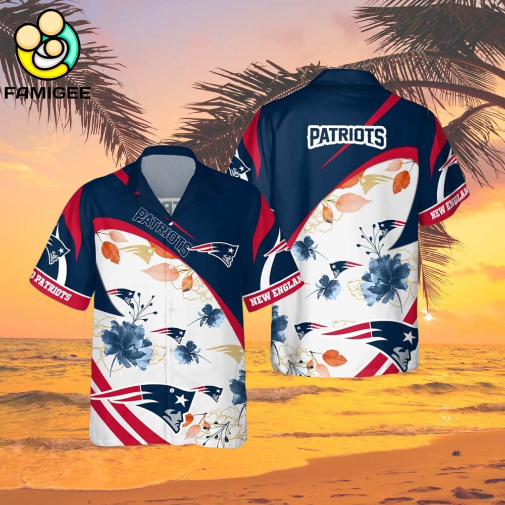 New England Patriots Nfl Floral Aloha Hawaiian Shirt 2