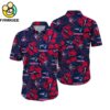New England Patriots Nfl Floral Button Hawaiian Shirt 1