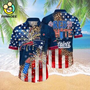 New England Patriots Nfl T Independence Day New Summer Hawaiian Shirt 3