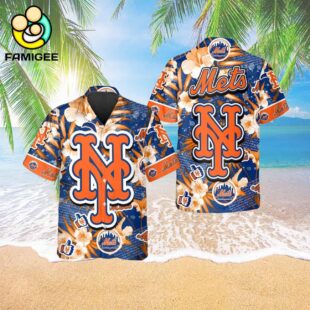 New York Mets Mlb Flowers Hawaiian Shirt 3