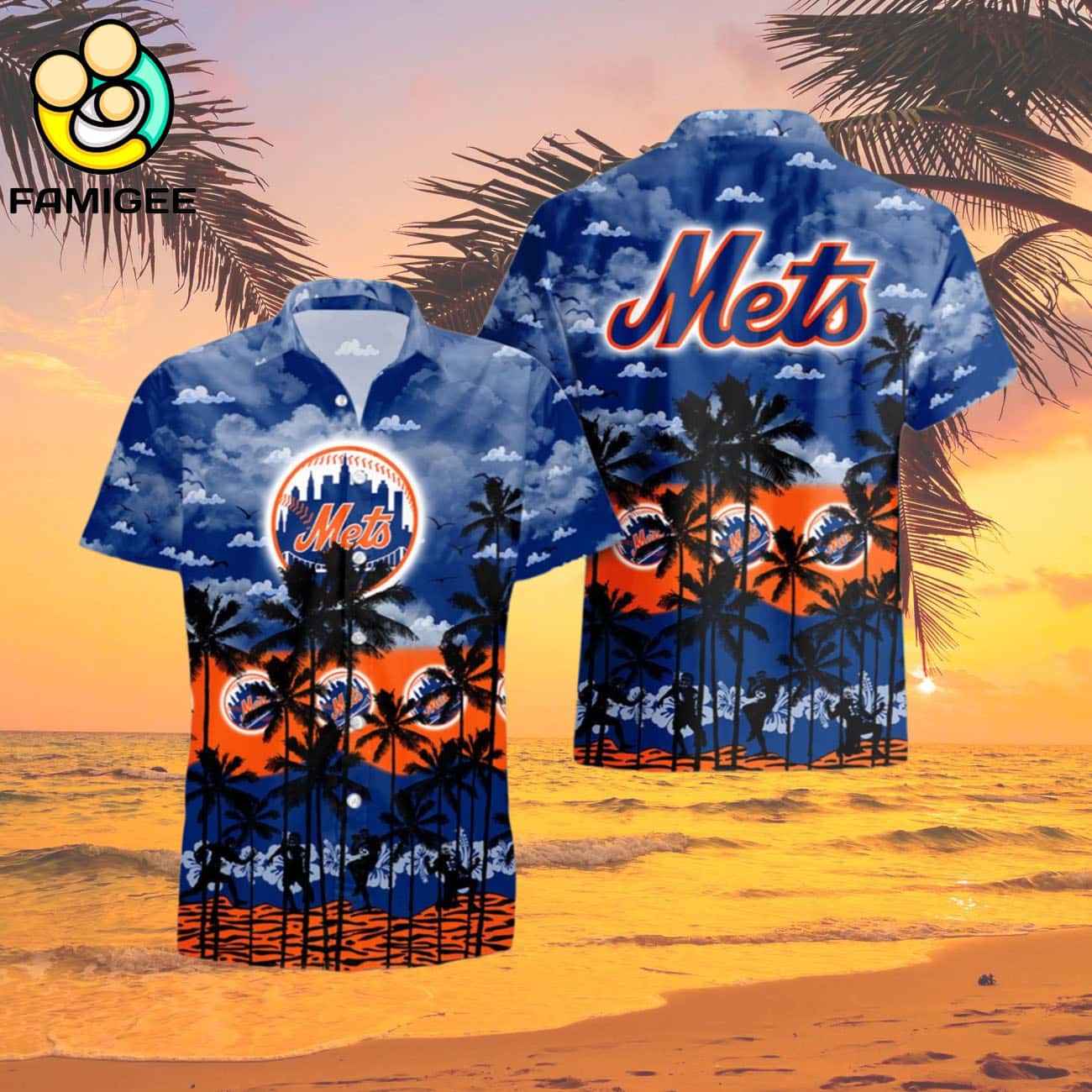 New York Mets Tree Hawaiian Shirt New York Mets Tree Hawaiian Shirt