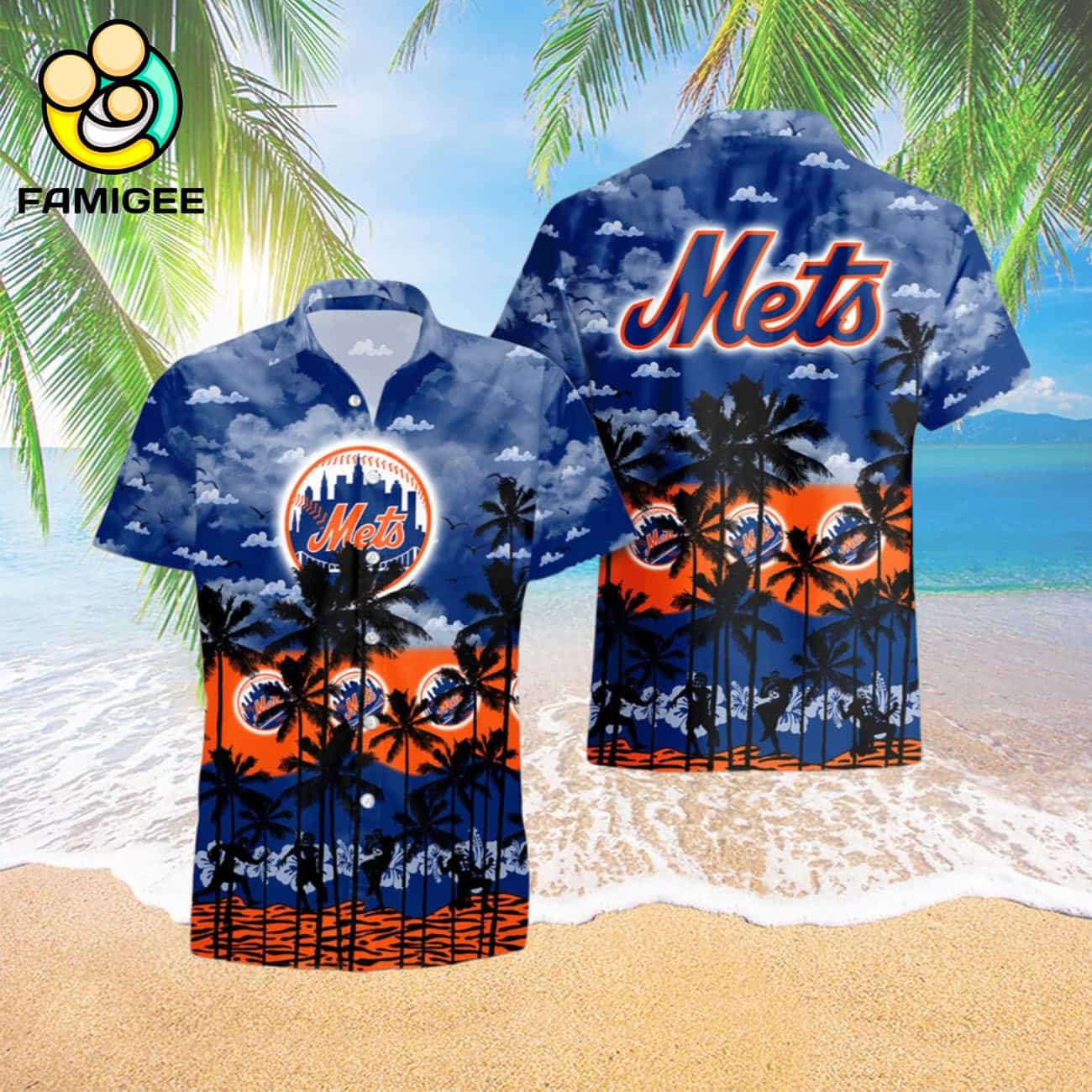 New York Mets Tree Hawaiian Shirt New York Mets Tree Hawaiian Shirt