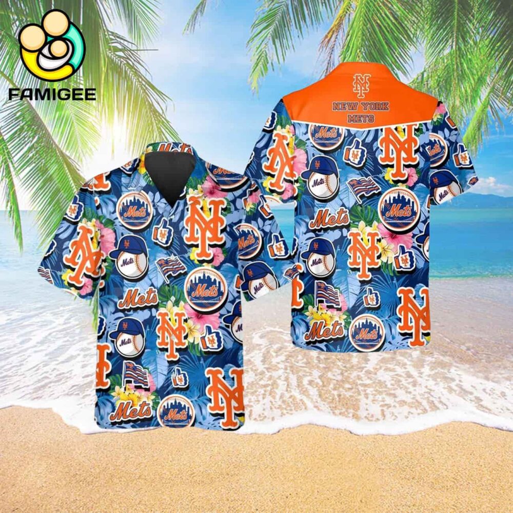 New York Mets Tropical Hawaiian Shirt 3