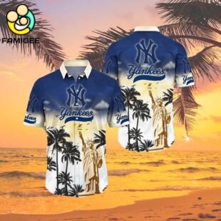 New York Yankees Mlb Flower Hawaiian Shirt 2