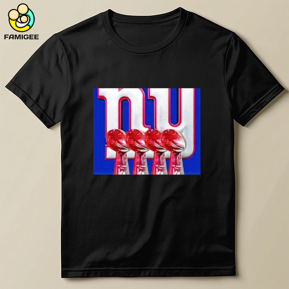 Nfc East New York Giants 4x Champs Trophy Shirt Nfc East New York Giants 4x Champs Trophy Shirt