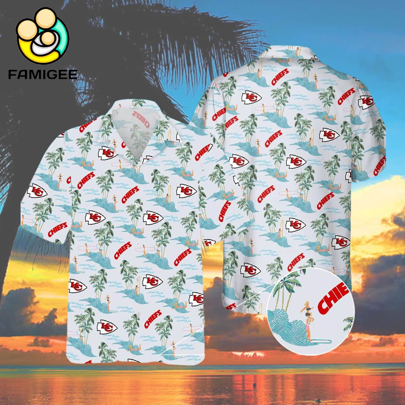Nfl Kansas City Chiefs Sea Beach Hawaiian Shirt Nfl Kansas City Chiefs Sea Beach Hawaiian Shirt