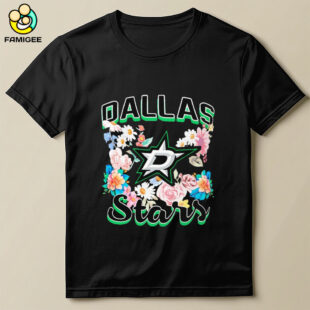 Nhl Dallas Stars Hockey Flower Logo Shirt