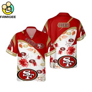 San Francisco 49ers Nfl Floral Aloha Hawaiian Shirt 1