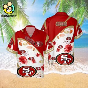 San Francisco 49ers Nfl Floral Aloha Hawaiian Shirt 3