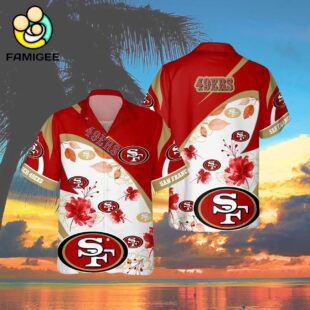 San Francisco 49ers Nfl Floral Aloha Hawaiian Shirt 4