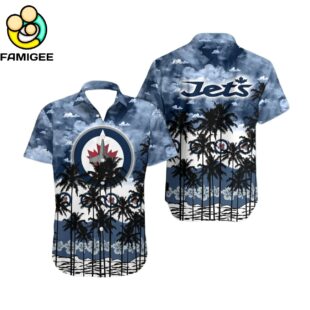Winnipeg Jets Tree Hawaiian Shirt 1