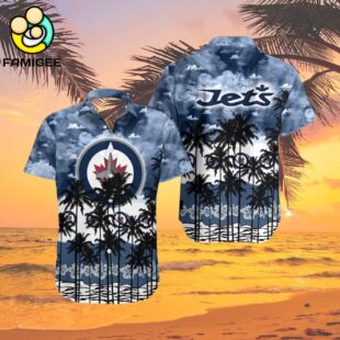 Winnipeg Jets Tree Hawaiian Shirt 2