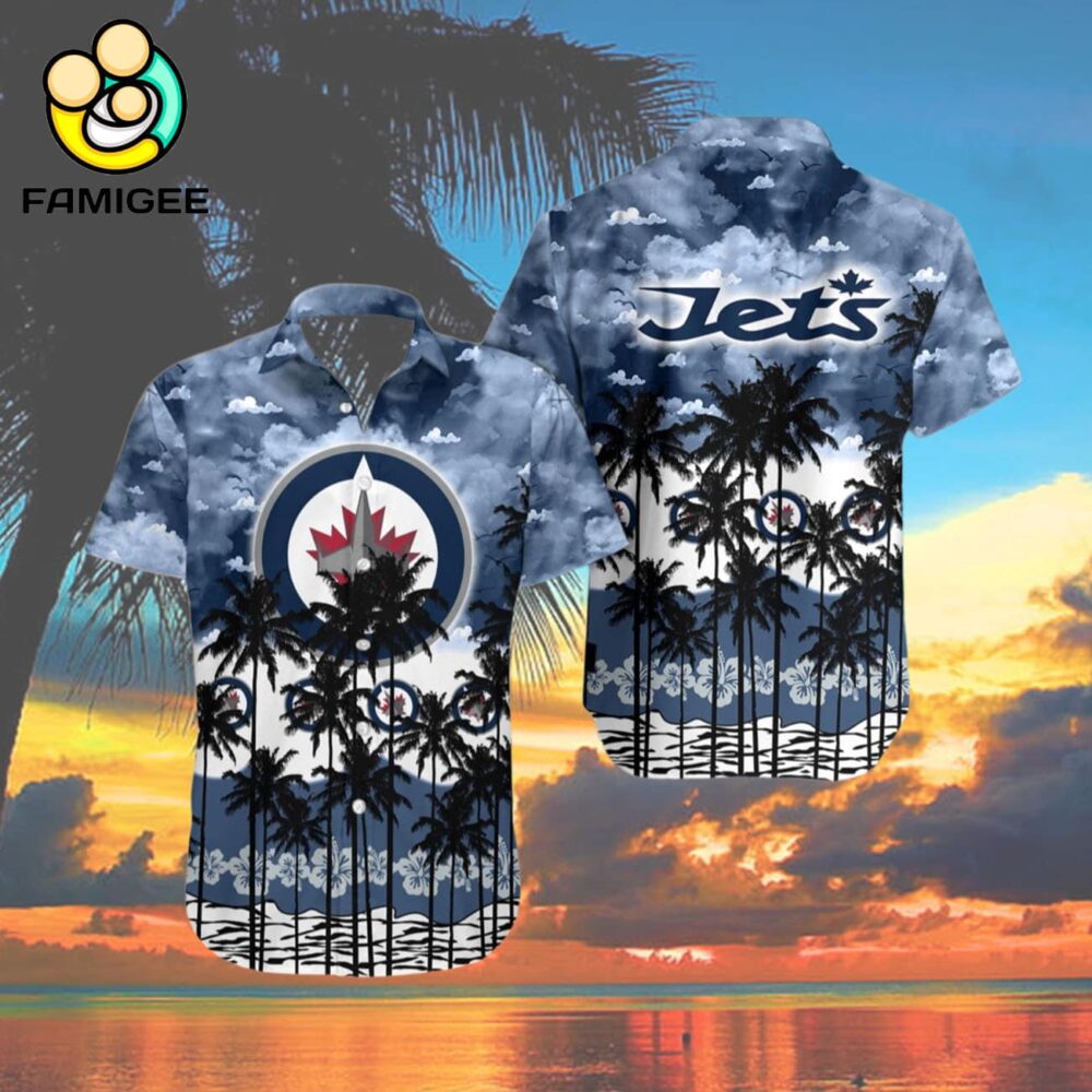 Winnipeg Jets Tree Hawaiian Shirt 4