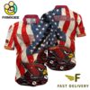 Arizona Cardinals American Flag Hawaiian Shirt