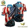 Carolina Panthers American Flag Hawaiian Shirt