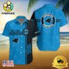 Carolina Panthers NFL Logo Pattern Custom Hawaiian Shirt