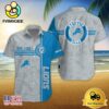 Detroit Lions NFL Logo Pattern Custom Hawaiian Shirt