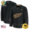 Detroit Red Wings Black Military Appreciation Practice Hockey Jersey